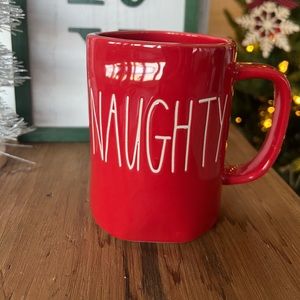 Rae Dunn | Christmas 2018 Double Sided Naughty/Nice Red Mug